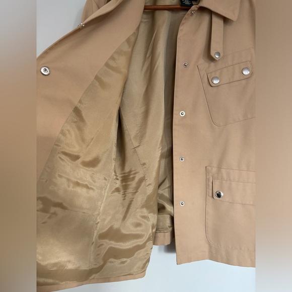 Vintage Ralph Lauren Beige Snap Button Jacket Medium - Picture 9 of 11